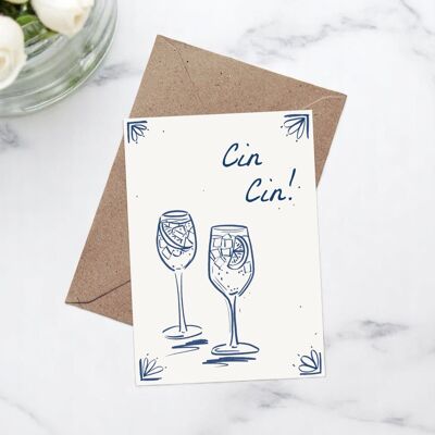 Cin Cin! - Blank Notecard