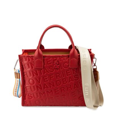 Bolso de mano ABBRACCIO rojo Fun&Basics