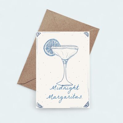 Margaritas de minuit - Carte vierge
