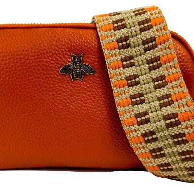 ABEJA DE CUERO NARANJA 1189
