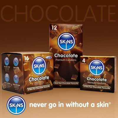 Préservatifs Skins - Préservatifs au goût de chocolat