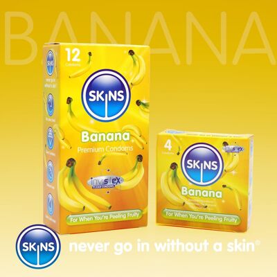 Préservatifs Skins - Préservatifs au goût de banane