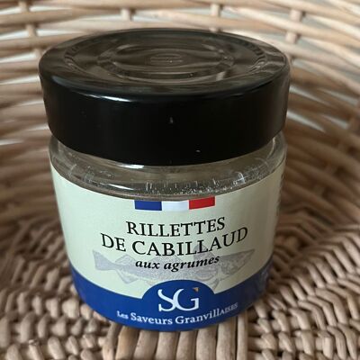 RILLETTES DE CABILLAUD aux agrumes 90 gr