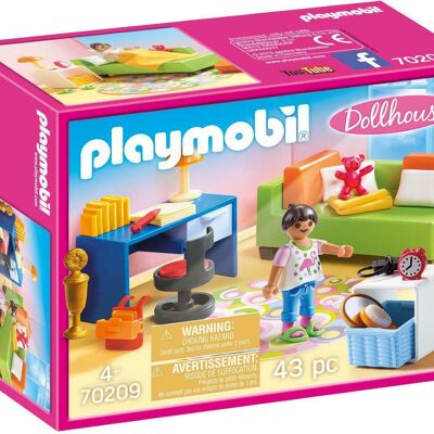 Figura de habitación de adolescente Playmobil 70209 - Casa de muñecas de lujo - Juguetes para bebés y niños - A partir de 4 años
