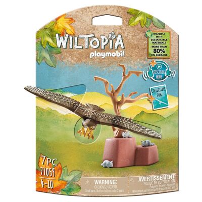 Figura de águila real de Wiltopia (Playmobil 71059) - Juguetes para bebés y niños - A partir de 4 años