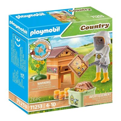 Figura de apicultor de camping con panales Playmobil 71253 - Juguetes para bebés y niños - A partir de 4 años