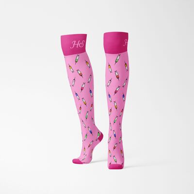 Calza a siringa a compressione - Rosa