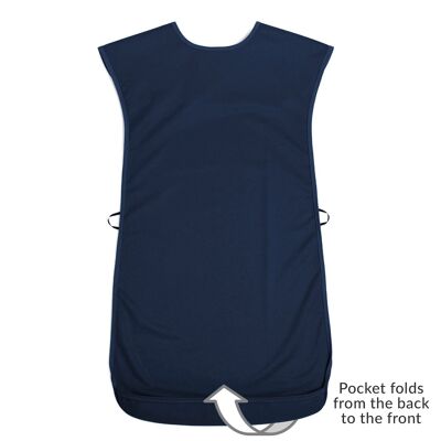 Babero adulto estilo tabardo - Large Navy