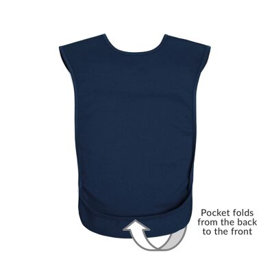 Bavaglino per adulti stile Tabard - Navy medio
