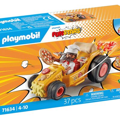 Playmobil 71634 Playmobil Funstars Figura de pizzero Playmobil Funstars - Juguetes para bebés y niños - Edad 4+