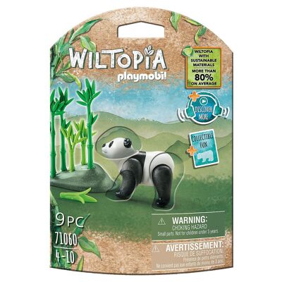 Playmobil 71060 Personaggio Panda Wiltopia - Giocattoli per bambini e neonati - Età 4+