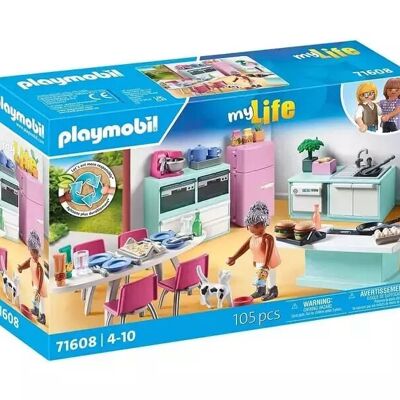 Playmobil 71608 Villa Moderna Cocina moderna con comedor Figura - Juguetes para bebés y niños - Edad 5+