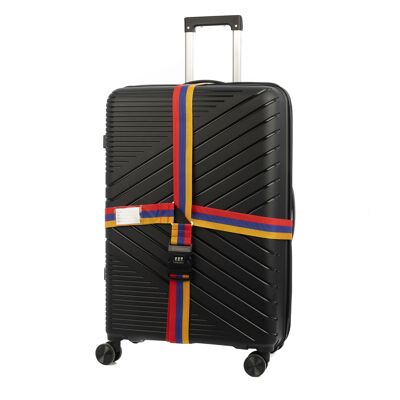 Sangle de bagage de 4 mètres. Serrure antivol à 3 chiffres.