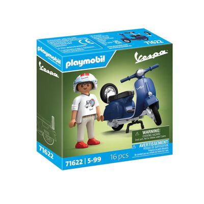 Playmobil 71622 Vespa Boy con personaggio Vespa - Giocattoli per neonati e bambini - Età 5+