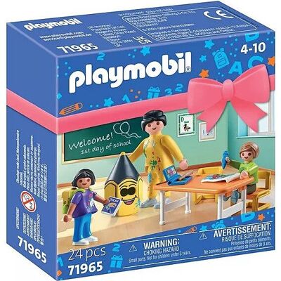 Playmobil 71965 Set regalo - Pacchetto iniziale Primo giorno di scuola materna - Set regalo con personaggi - Giocattoli per neonati e bambini - Età 4+