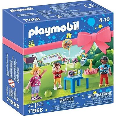 Playmobil 71968 Set regalo - Pacchetto base per festa di compleanno per bambini - Set regalo con personaggi - Giocattoli per neonati e bambini - Età 4+