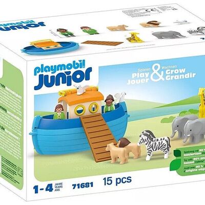 Playmobil 71681 Giocattolo JUNIOR: Arca di Noè - Giocattoli per neonati e bambini - Età 2+