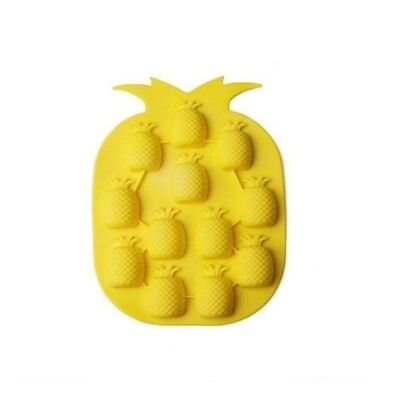 Stampo per cubetti di ghiaccio in silicone a forma di ananas – Stampo originale per cubetti di ghiaccio, cocktail e bevande fredde