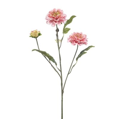 Dalia artificial en rama x3 rosa 60cm