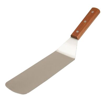 Stainless Steel Fish and Seafood Spatula with Wooden Handle – 35 cm