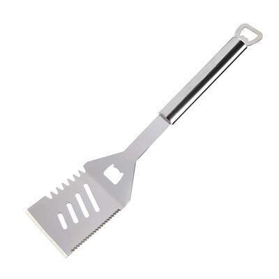 Spatule multifonctions en inox 35 cm – Outil 5 en 1 pour barbecue