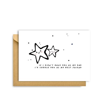 TARJETA PARA TU MEJOR AMIGO/PAPÁ, Hygge Cards C6 Tarjeta de felicitación: Simplicidad y calidez escandinavas para amantes del minimalismo, la naturaleza y los placeres sencillos.