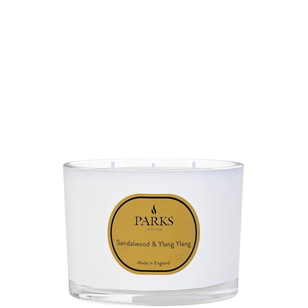 Bougie 3 mèches aromathérapie vintage bois de santal et ylang-ylang 350 g