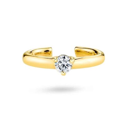 Pendiente de oreja de cristal único