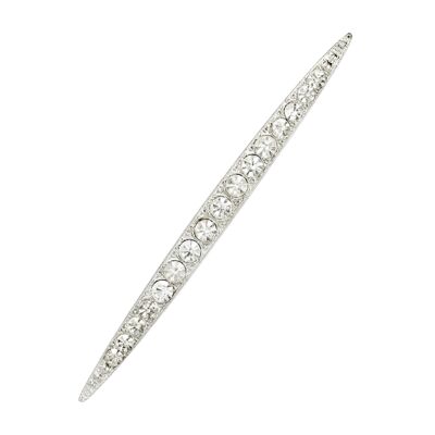 Spilla vintage in argento decorato con barretta