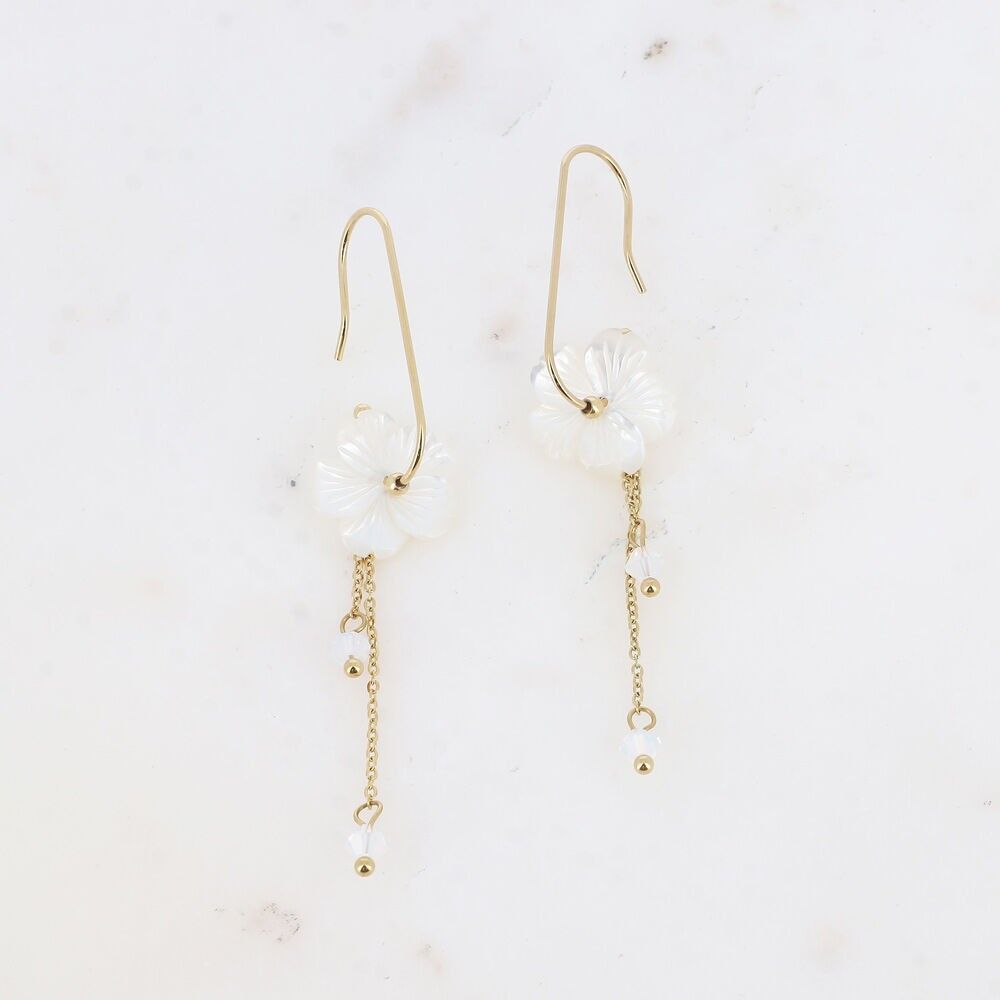 Hängende Locken – perlmuttartige Blume