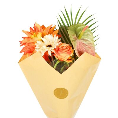 Ramo de flores de seda - Ámbar
