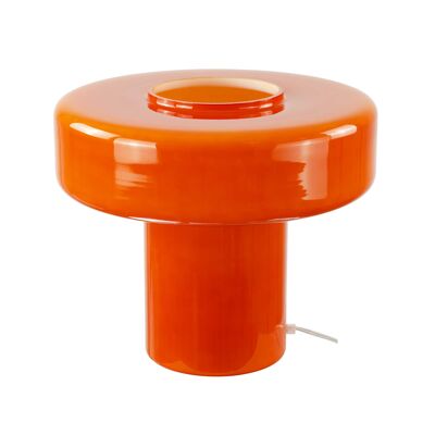 Foza Maxi colored glass and retro style table lamp - Large Model