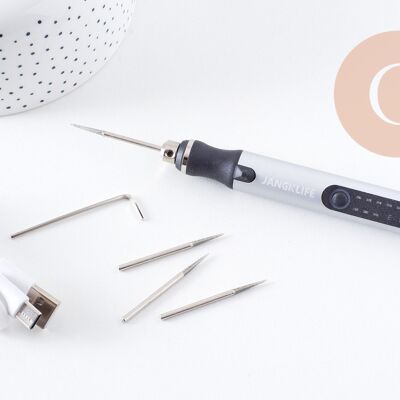 Mini taladro para hacer joyas de polímero y latón con brocas, x1 (G10206)