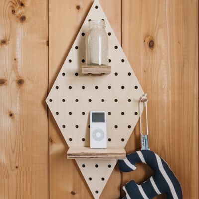 Rhombus pegboard