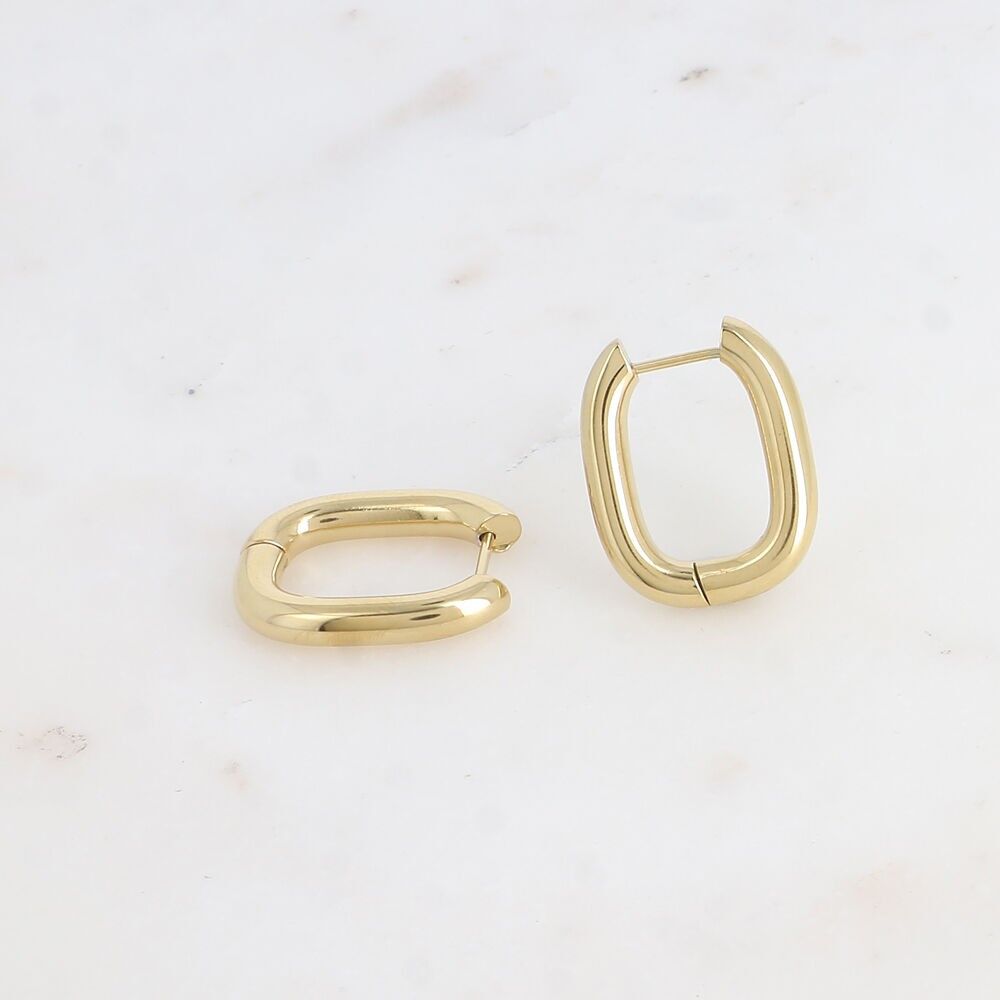 Creolen - ovaler Rechteckring