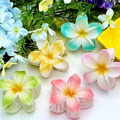 Pinza para el pelo con flores YH33K