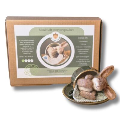 Kit di avviamento fai da te per infeltrimento ad ago - teabunny - Include lana e istruzioni