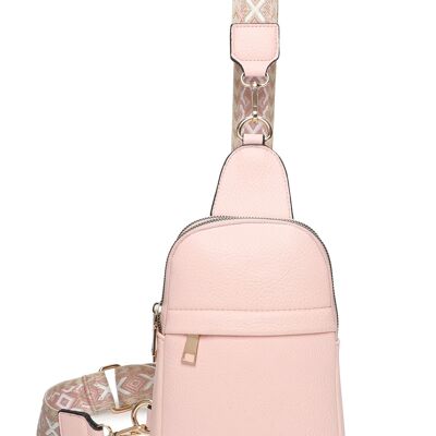 Crossbody Chest Sling Bag RY230431 Pale Pink