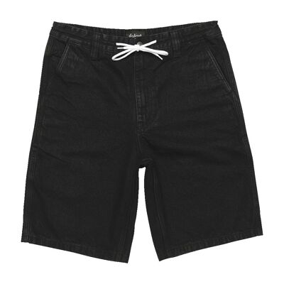 Pantalones cortos Maker de mezclilla lavada en negro