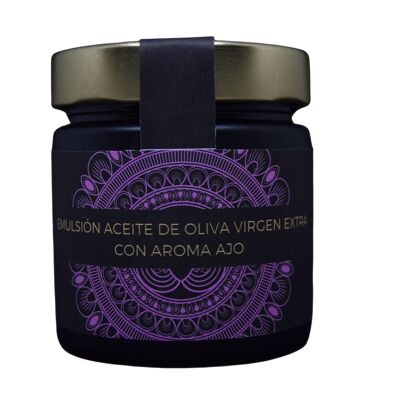 Emulsión de aceite de oliva virgen extra para untar con ajo