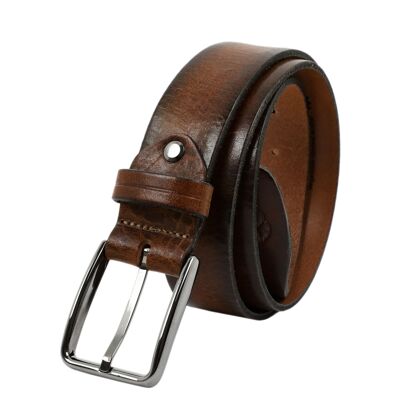 Ceinture en cuir marron - Une ride dans le temps