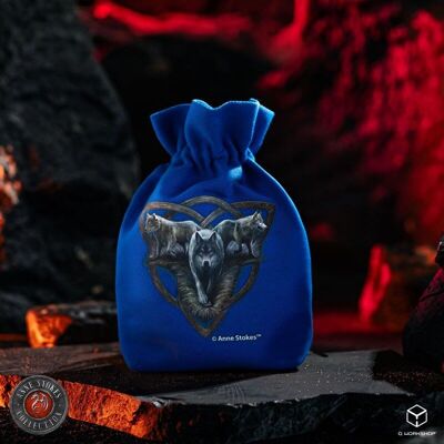 Anne Stokes Dice Pouch: Wolf Trio Q-Workshop