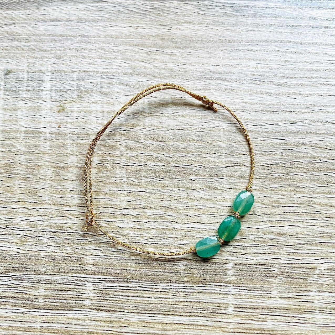 Bracelet Aventurine verte - Pierre de Guérison et Vitalité