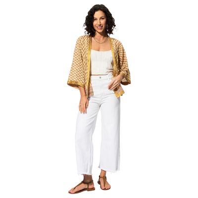 SHORT SUMMER KIMONO 3/4 SLEEVES KIM8503G