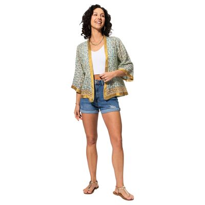SHORT SUMMER KIMONO 3/4 SLEEVES KIM8503I