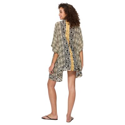 KIMONO ESTIVO A MANICHE CORTE DI MEDIA LUNGHEZZA KIM8504B