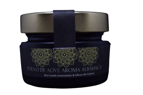Polvo de aceite de oliva aroma albahaca