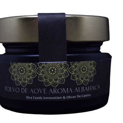Polvo de aceite de oliva aroma albahaca