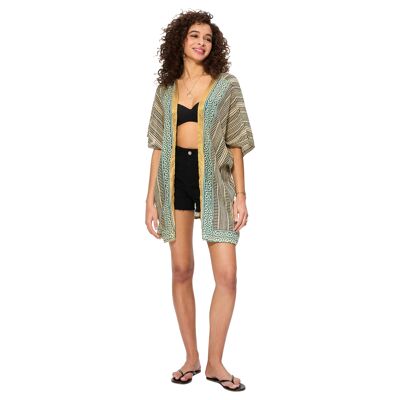 MID-LENGTH SHORT-SLEEVED SUMMER KIMONO KIM8504E