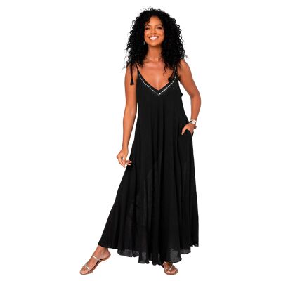 LONG SLEEVELESS SUMMER DRESS MBM3022A